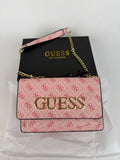 Bolso Guess Rosa Correa Dorada