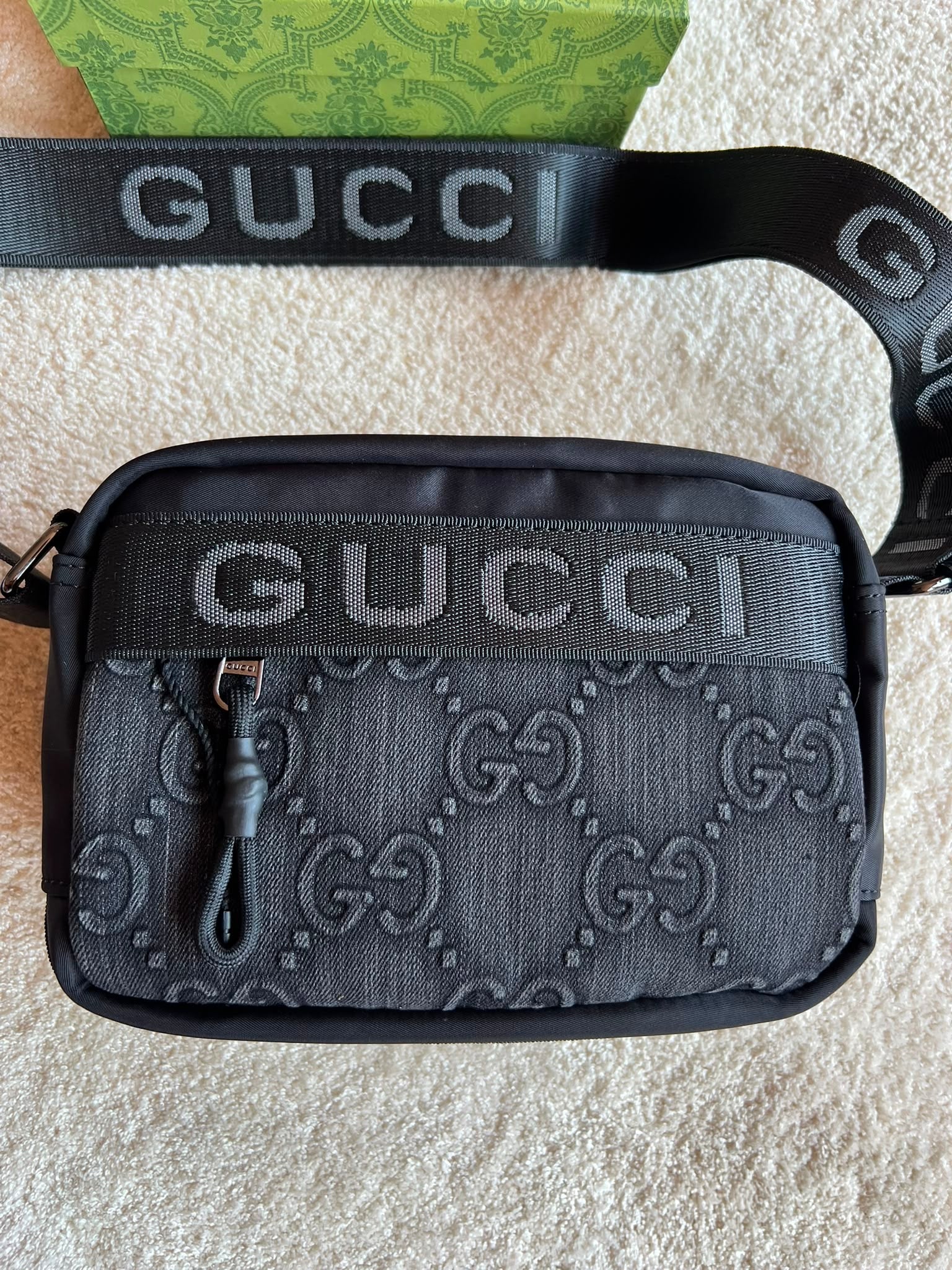 Bolso Gucci GG Negro Messenger Grande