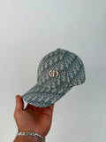 Gorra Dior Oblique Gris CD Dorado
